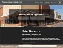 Tablet Screenshot of mastersonappraisals.com